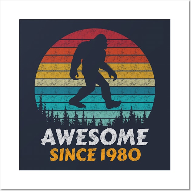 Awesome Since 1980 Wall Art by AdultSh*t